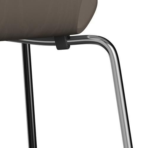 [product_category]-Fritz Hansen 3107 Chair Unupholstered, Chrome/Coloured Ash Deep Clay-Fritz Hansen-3107-CA145-CST-FRI-7