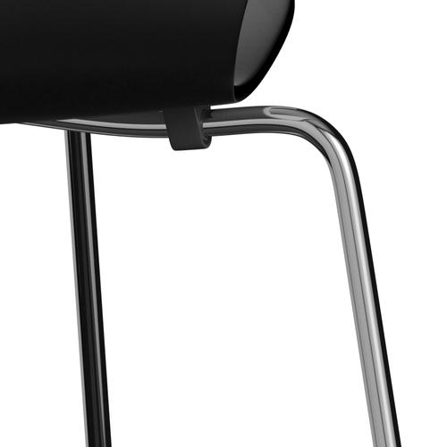 [product_category]-Fritz Hansen 3107 Chair Unupholstered, Chrome/Dyed Ash Black-Fritz Hansen-3107-CA195-CST-FRI-7