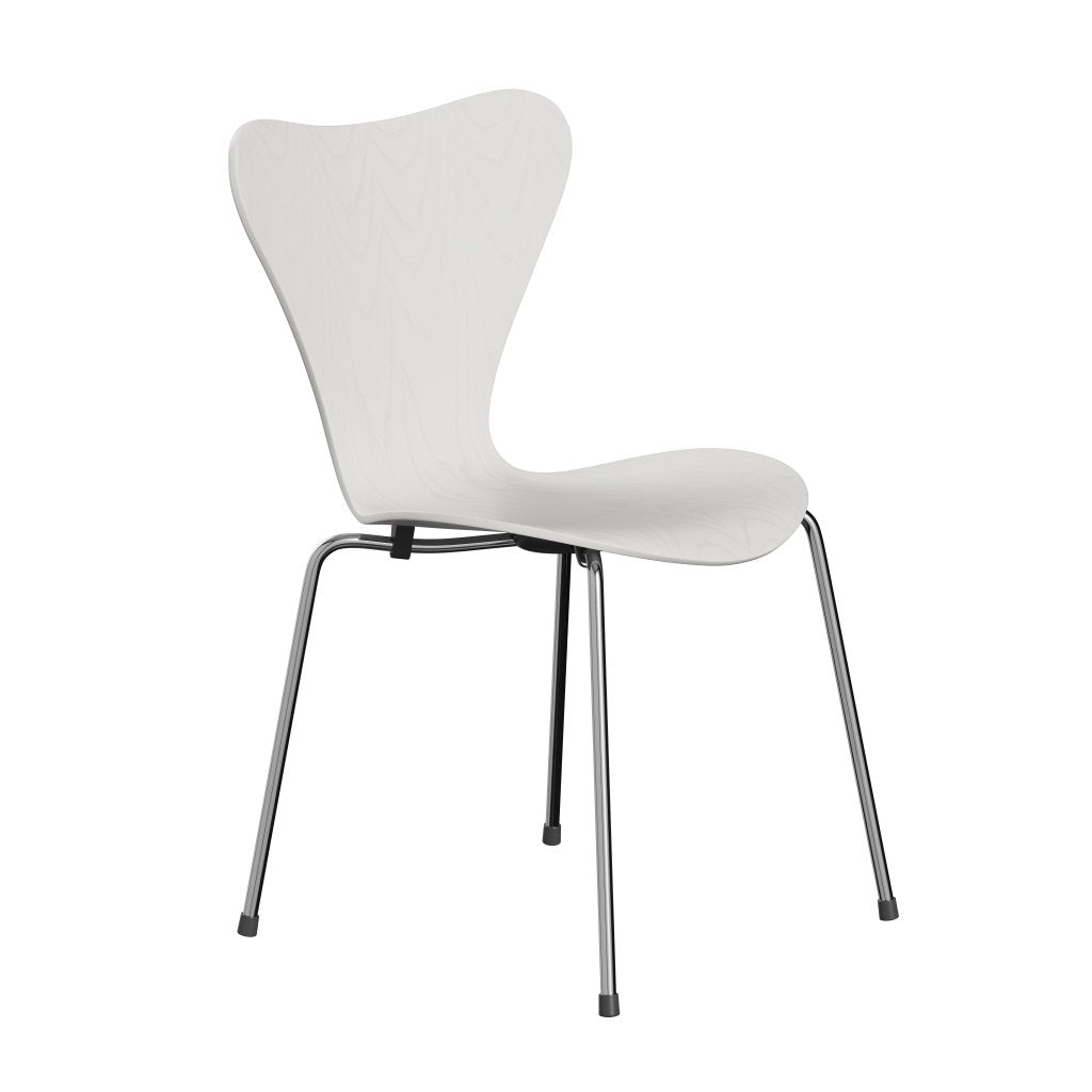 [product_category]-Fritz Hansen 3107 Chair Unupholstered, Chrome/Dyed Ash White-Fritz Hansen-3107-CA105-CST-FRI-2