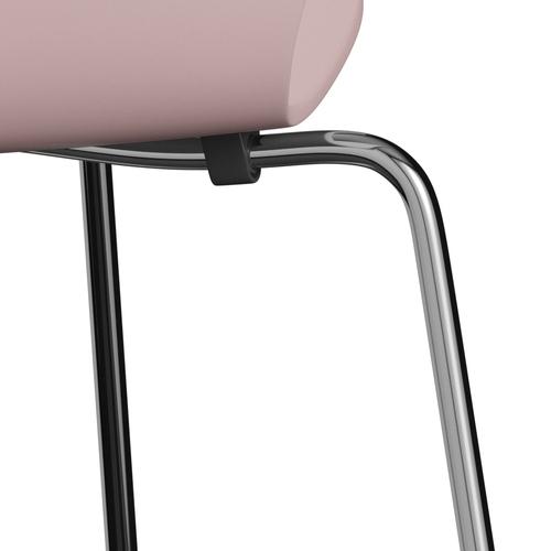 [product_category]-Fritz Hansen 3107 Chair Unupholstered, Chrome/Lacquered Pale Rose-Fritz Hansen-3107-LA610-CST-FRI-7