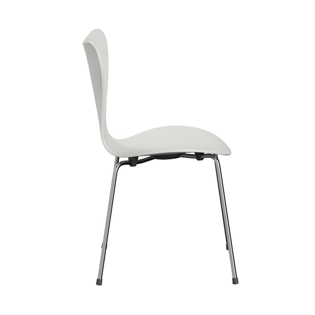 [product_category]-Fritz Hansen 3107 Chair Unupholstered, Chrome/Lacquered White-Fritz Hansen-3107-LA100-CST-FRI-3