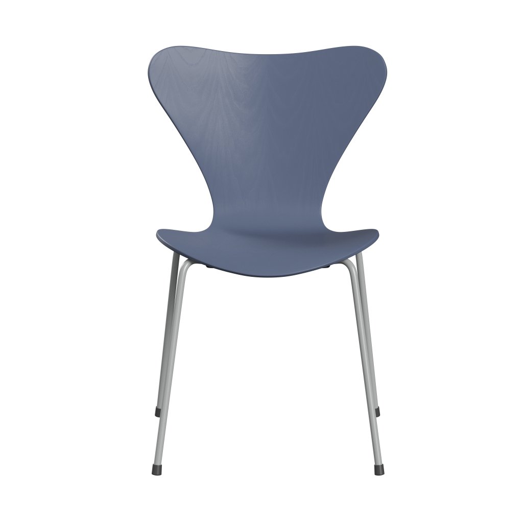 [product_category]-Fritz Hansen 3107 Chair Unupholstered, Nine Grey/Coloured Ash Dusk Blue-Fritz Hansen-3107-CA855-DRNIGR-FRI-1