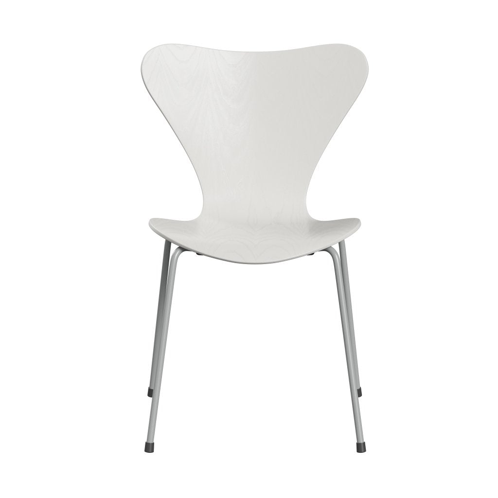 Fritz Hansen 3107 Stol UnupHolstret, ni grå/farvet aske White