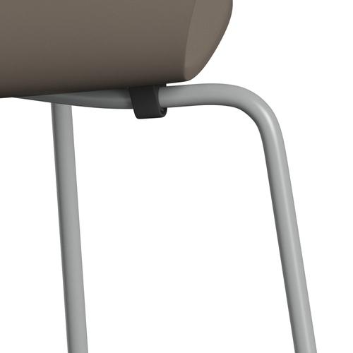 [product_category]-Fritz Hansen 3107 Chair Unupholstered, Nine Grey/Lacquered Deep Clay-Fritz Hansen-3107-LA140-DRNIGR-FRI-7