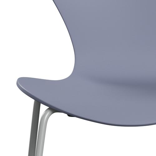 [product_category]-Fritz Hansen 3107 Chair Unupholstered, Nine Grey/Lacquered Lavender Blue-Fritz Hansen-3107-LA810-DRNIGR-FRI-6