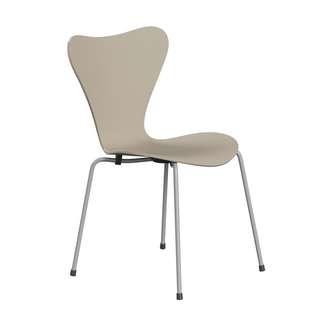 [product_category]-Fritz Hansen 3107 Chair Unupholstered, Nine Grey/Lacquered Light Beige-Fritz Hansen-3107-LA130-DRNIGR-FRI-2