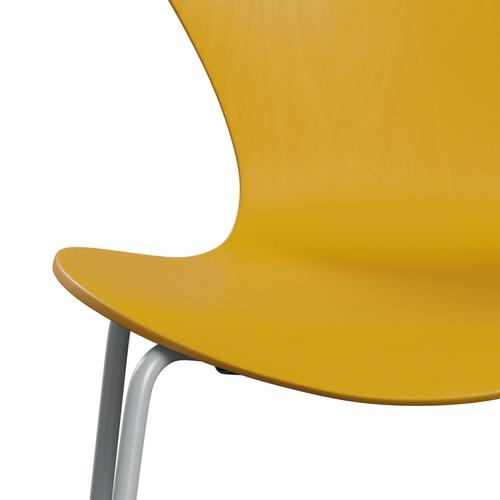 [product_category]-Fritz Hansen 3107 Chair Unupholstered, Silver Grey/Coloured Ash True Yellow-Fritz Hansen-3107-CA465-SIGREY-FRI-6