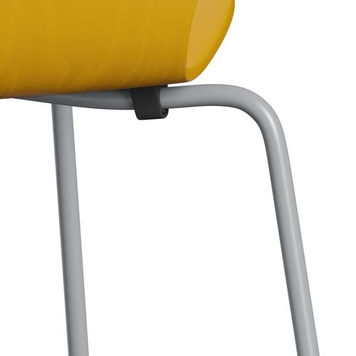 [product_category]-Fritz Hansen 3107 Chair Unupholstered, Silver Grey/Coloured Ash True Yellow-Fritz Hansen-3107-CA465-SIGREY-FRI-7