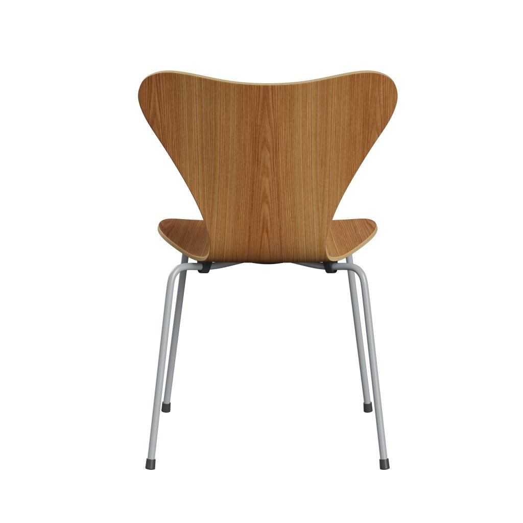 [product_category]-Fritz Hansen 3107 Chair Unupholstered, Silver Grey/Elm Veneer Natural-Fritz Hansen-3107-ELM001-SIGREY-FRI-4