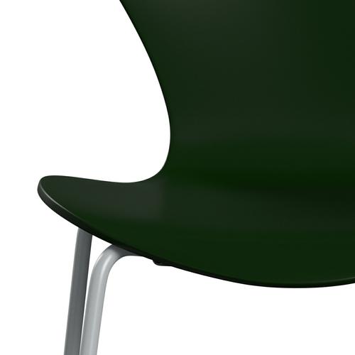 [product_category]-Fritz Hansen 3107 Chair Unupholstered, Silver Grey/Lacquered Evergreen-Fritz Hansen-3107-LA950-SIGREY-FRI-6