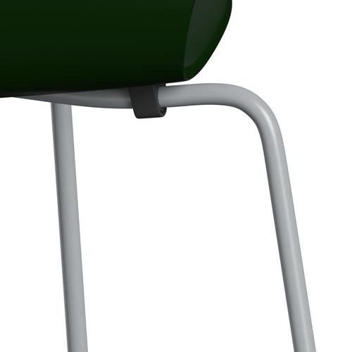 [product_category]-Fritz Hansen 3107 Chair Unupholstered, Silver Grey/Lacquered Evergreen-Fritz Hansen-3107-LA950-SIGREY-FRI-7