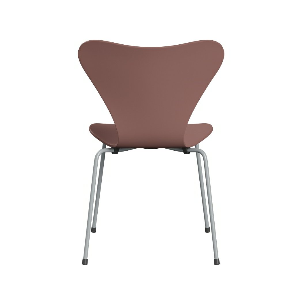 [product_category]-Fritz Hansen 3107 Chair Unupholstered, Silver Grey/Lacquered Wild Rose-Fritz Hansen-3107-LA630-SIGREY-FRI-4