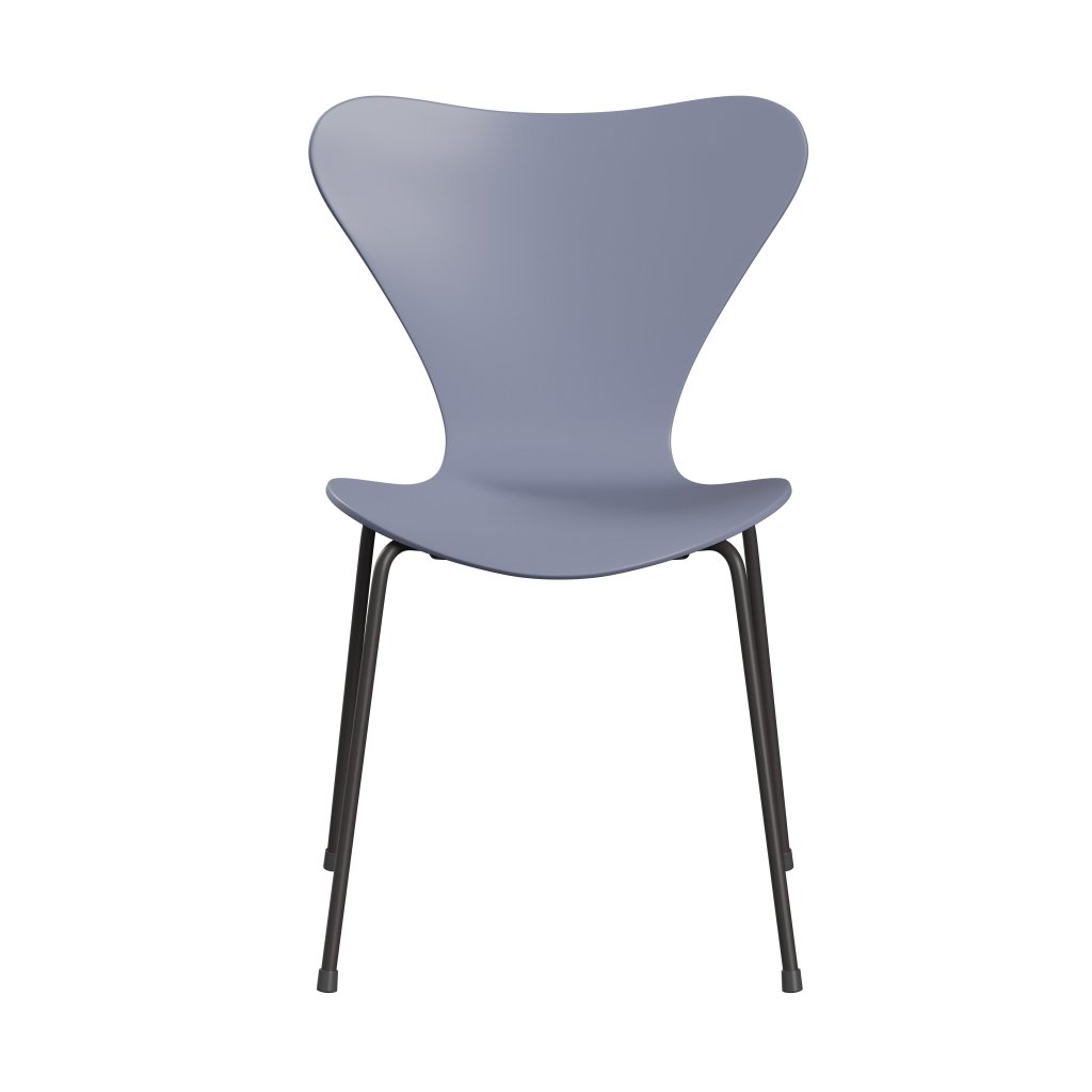 [product_category]-Fritz Hansen 3107 Chair Unupholstered, Warm Graphite/Lacquered Lavender Blue-Fritz Hansen-3107-LA810-WARGRA-FRI-1