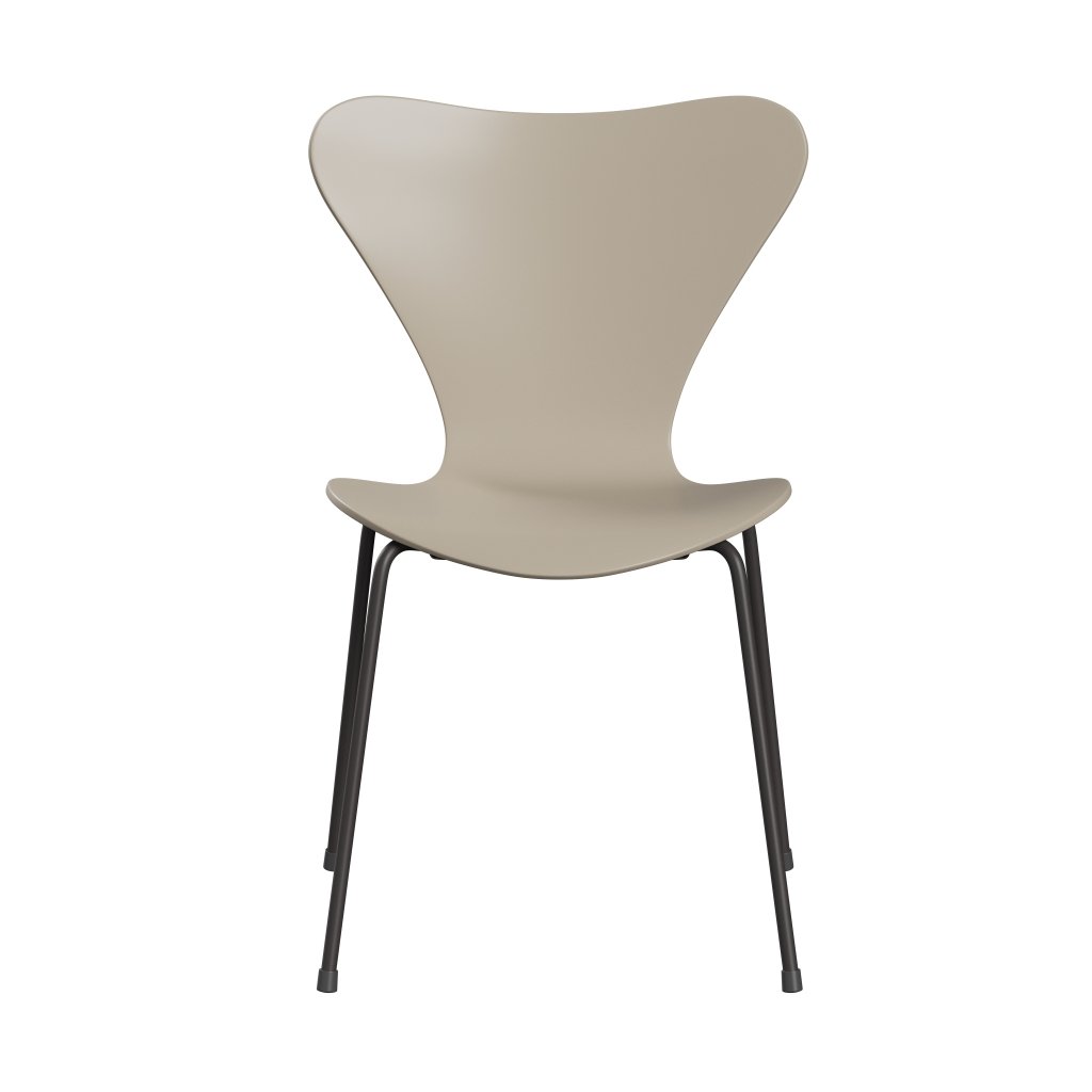 Fritz Hansen 3107 Stol Upholstret, Warm Graphite/Lacquered Light Beige