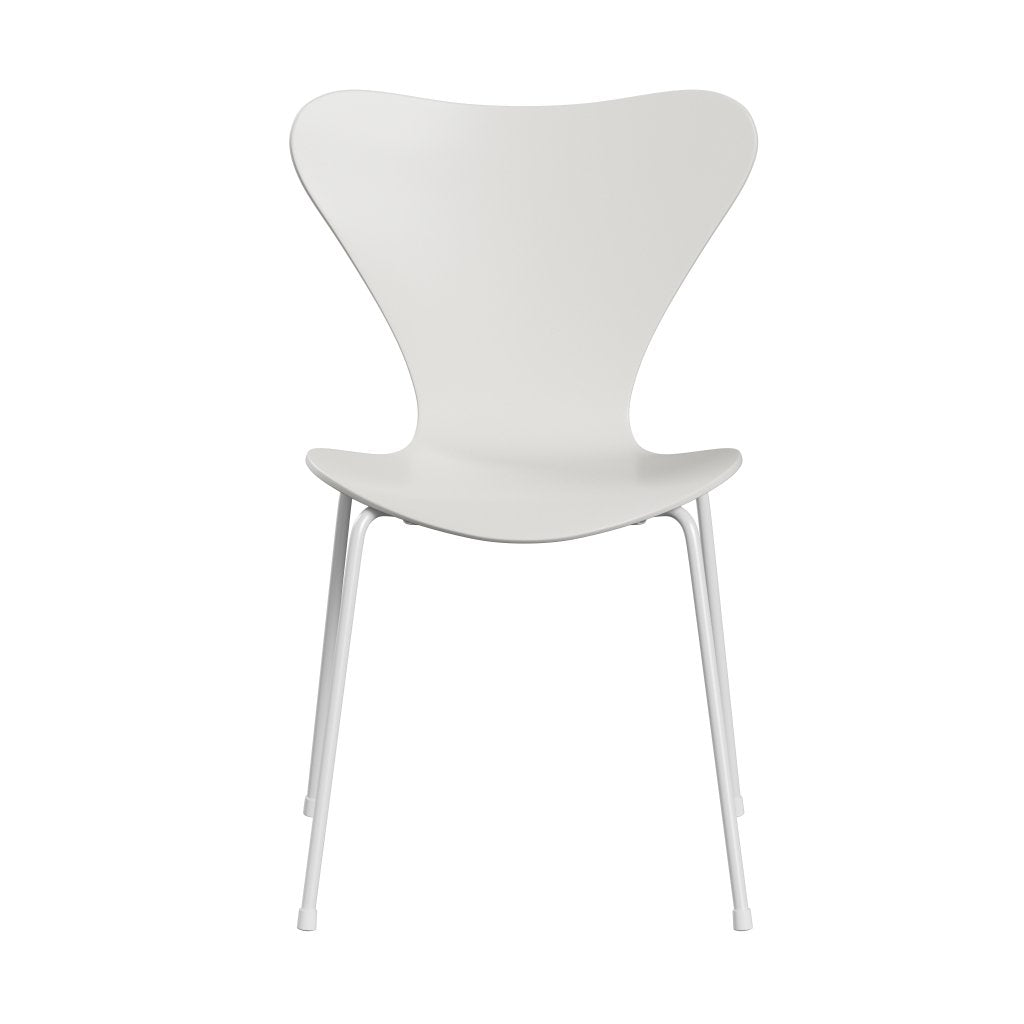 [product_category]-Fritz Hansen 3107 Chair Unupholstered, White/Lacquered White-Fritz Hansen-3107-LA100-DRWH-FRI-1