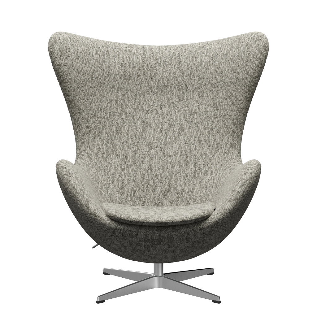 [product_category]-Fritz Hansen 3316 The Egg Lounge Chair Special Edition, Aluminium/Moss Light Grey (0005)-Fritz Hansen-3316-MO0005-SPAL-FRI-1