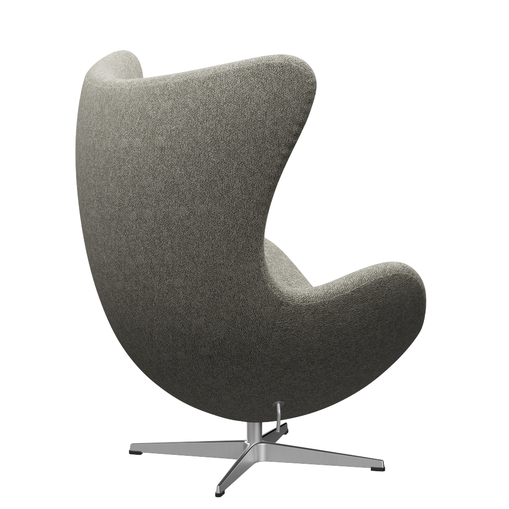 [product_category]-Fritz Hansen 3316 The Egg Lounge Chair Special Edition, Aluminium/Moss Light Grey (0005)-Fritz Hansen-3316-MO0005-SPAL-FRI-3