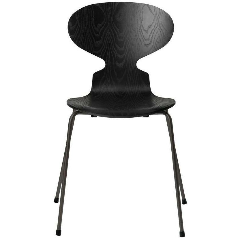 Fritz Hansen Ant Ant Chair Dyed Ash Black Shell, Base de graphite chaud