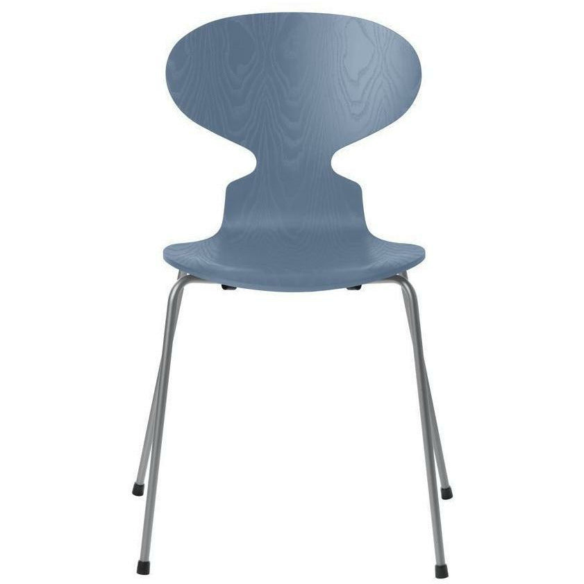 Fritz Hansen Ant Ant Chaise Dyée Dusk Bol bleu, base gris argenté