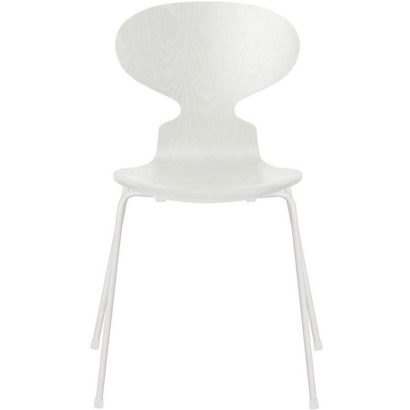 Fritz Hansen Ant Ant Chaise Dyed Ash Bowl blanc, base blanche