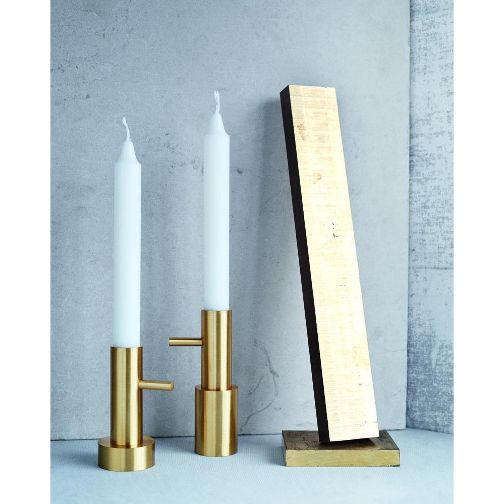 [product_category]-Fritz Hansen Candleholder Single #1, Brass-Fritz Hansen-5704890400920-840092-FRI-2