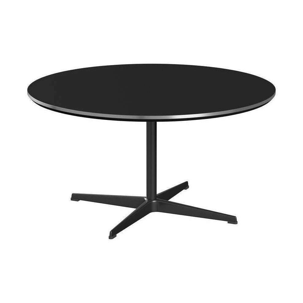 Table basse circulaire de Fritz Hansen Ø90, noir / noir