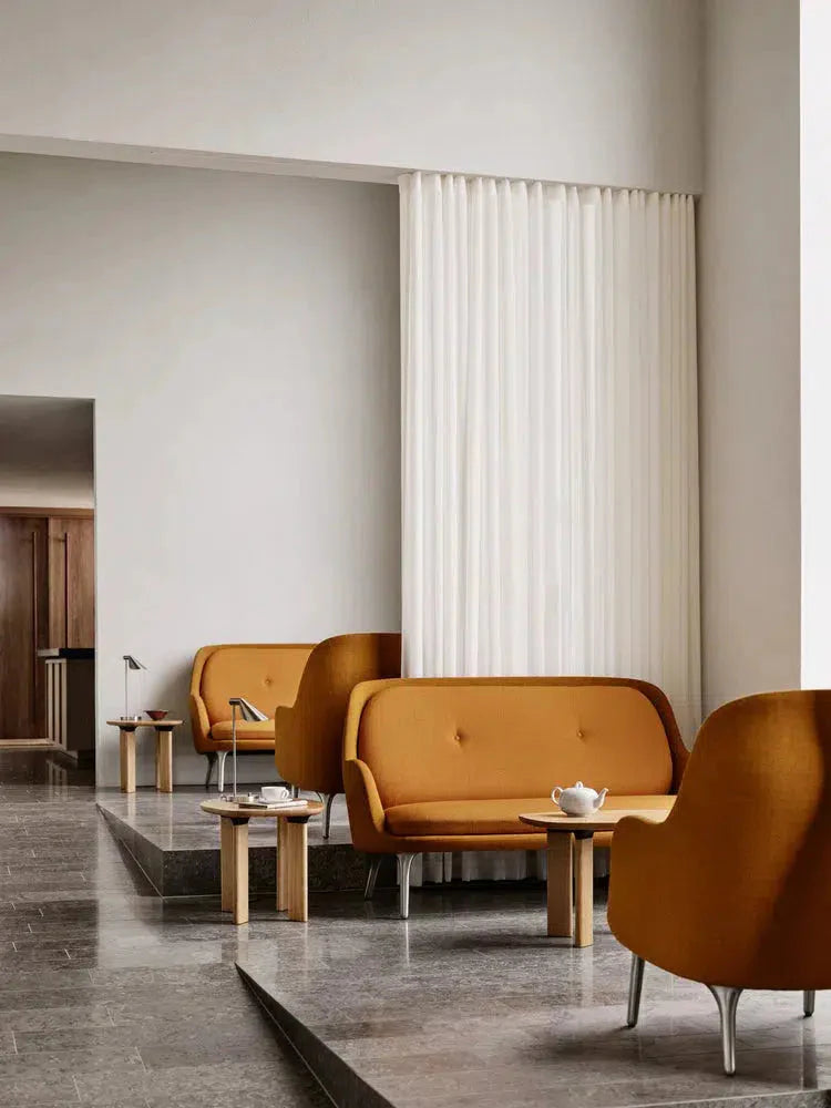 Fritz Hansen Fri™ Jh150 Mu 2 Seater Sofa, Golden Ocher/Burnt Yellow
