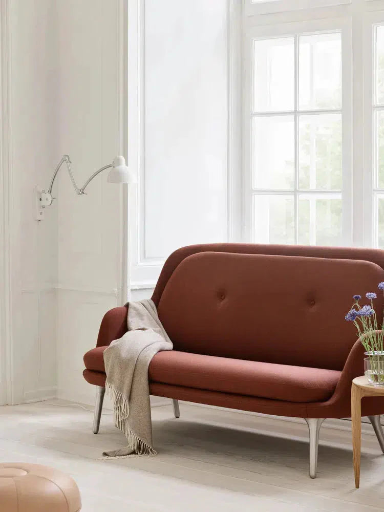 Fritz Hansen Fri™ Jh150 Mu 2 Seater Sofa, Golden Ocher/Burnt Yellow