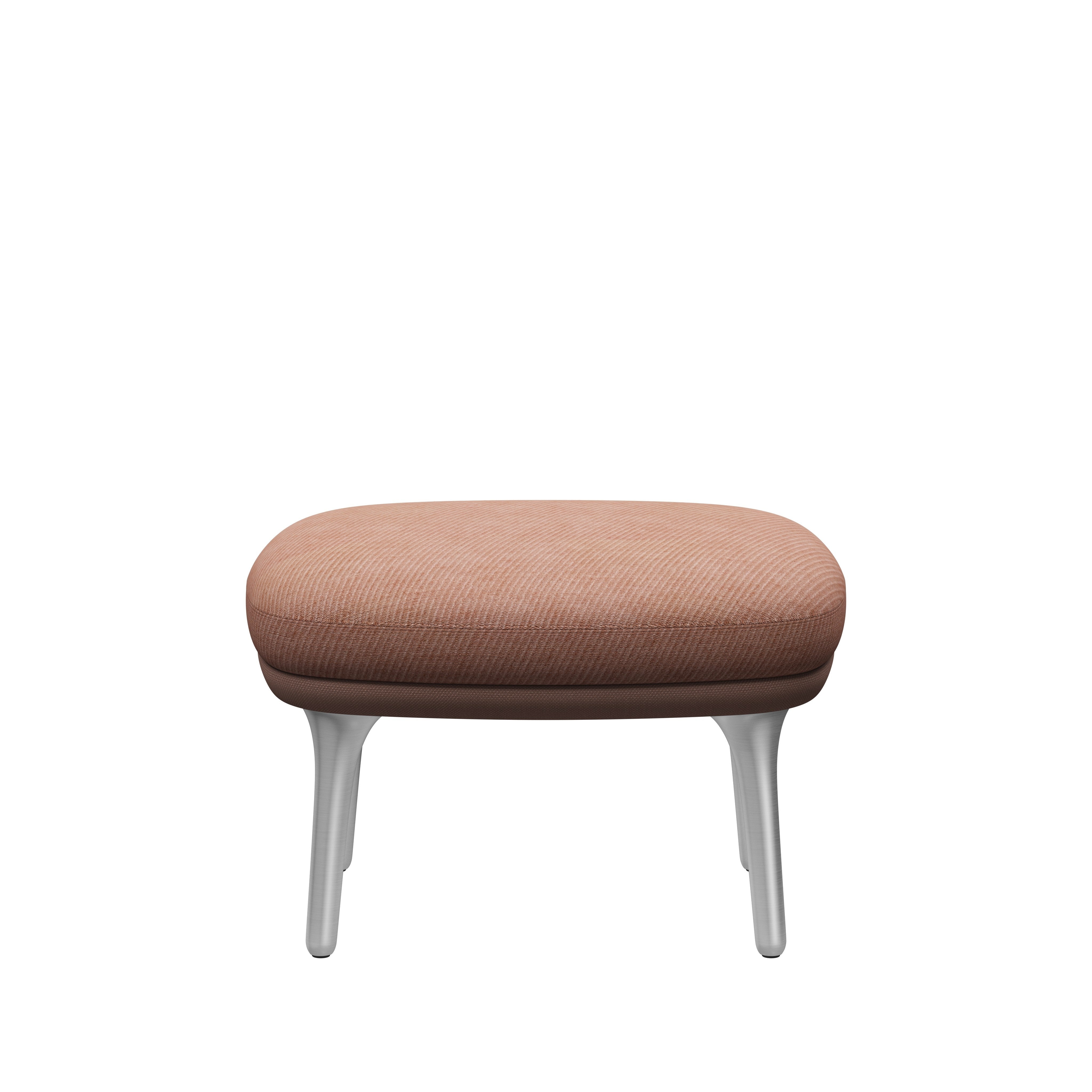 [product_category]-Fritz Hansen Jh11 Ro Footstoll Aluminium, Pale Rose-Fritz Hansen-JH11-Steelcut605-Nabis0011-FRI-1