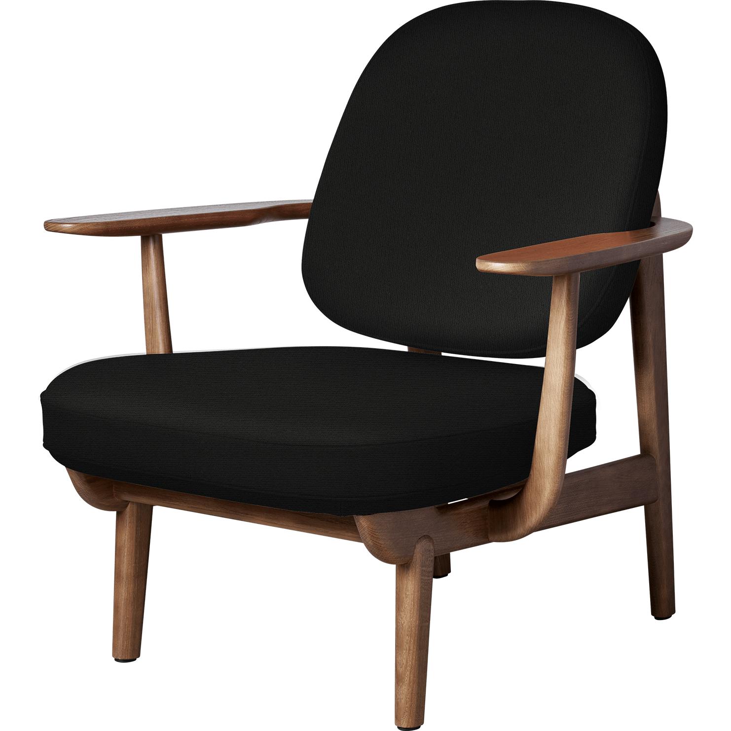 Fritz Hansen JH97 Fred Lounge Chaid Dark manchado de carvalho, preto