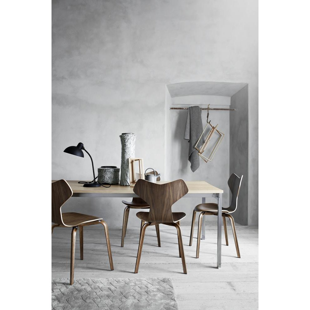 Fritz Hansen Kaiser Idell Lámpara de mesa Matt Black, Ø21 cm