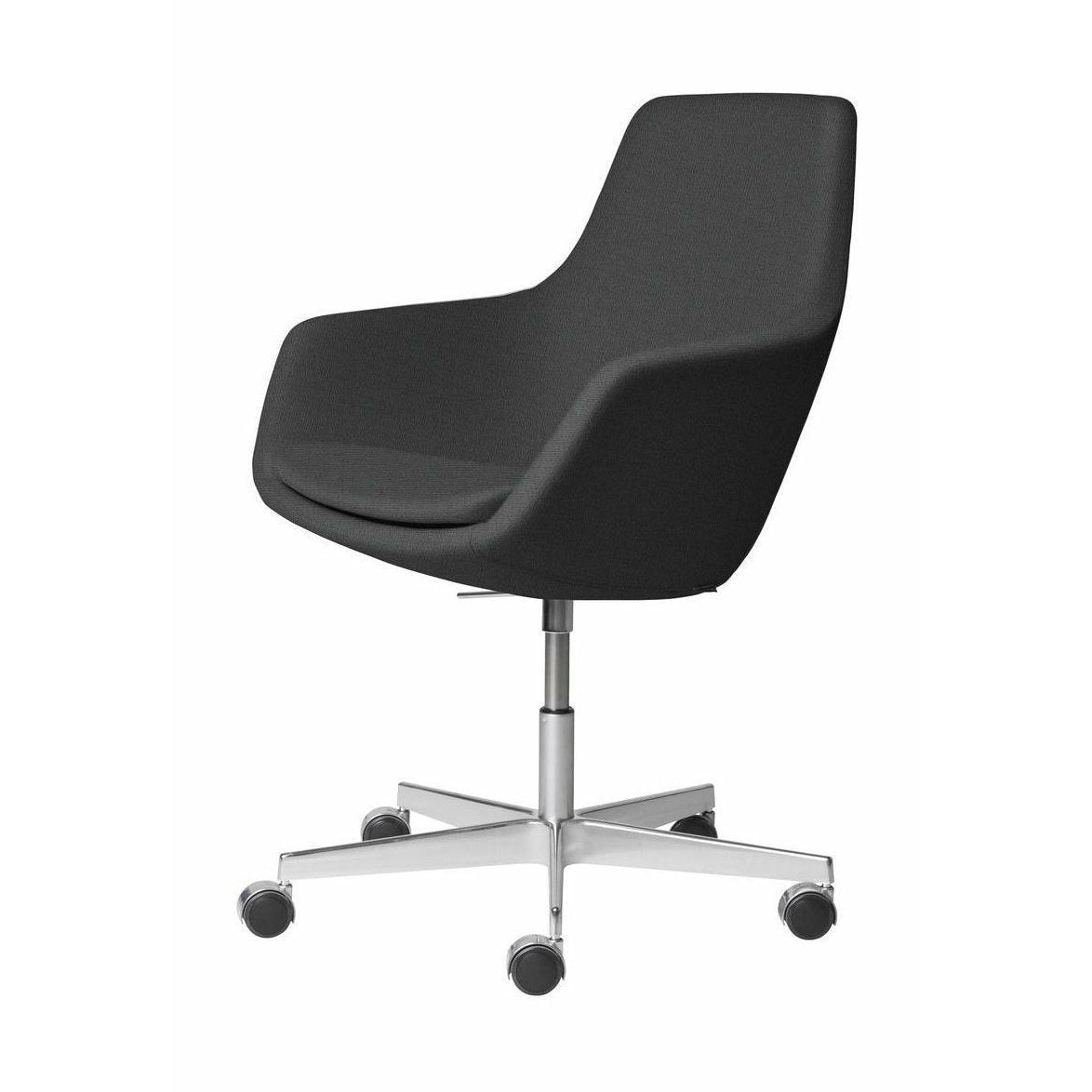 [product_category]-Fritz Hansen Little Giraffe Swivel Chair Fabric Christianshavn, Grey Uni-Fritz Hansen-3211-ALU-CHRI-1172-FRI-1