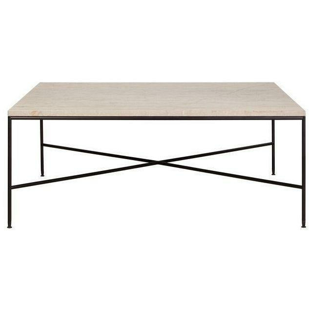 Table basse carrée Fritz Hansen MC340, crème