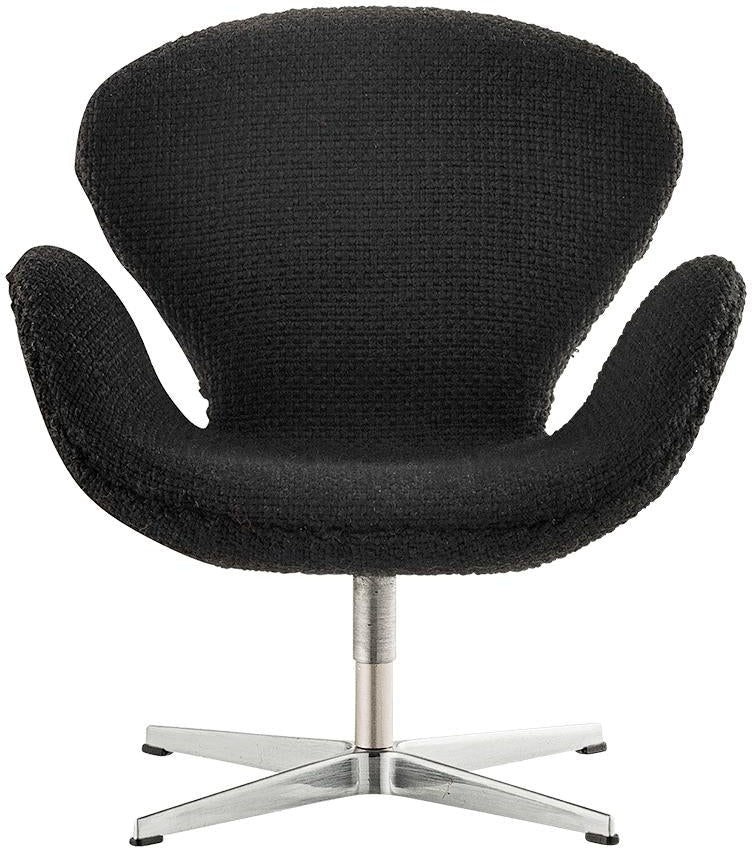 Fritz Hansen Chaise Miniature Cygne, Noir