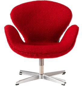 Fritz Hansen Silla en miniatura, rojo