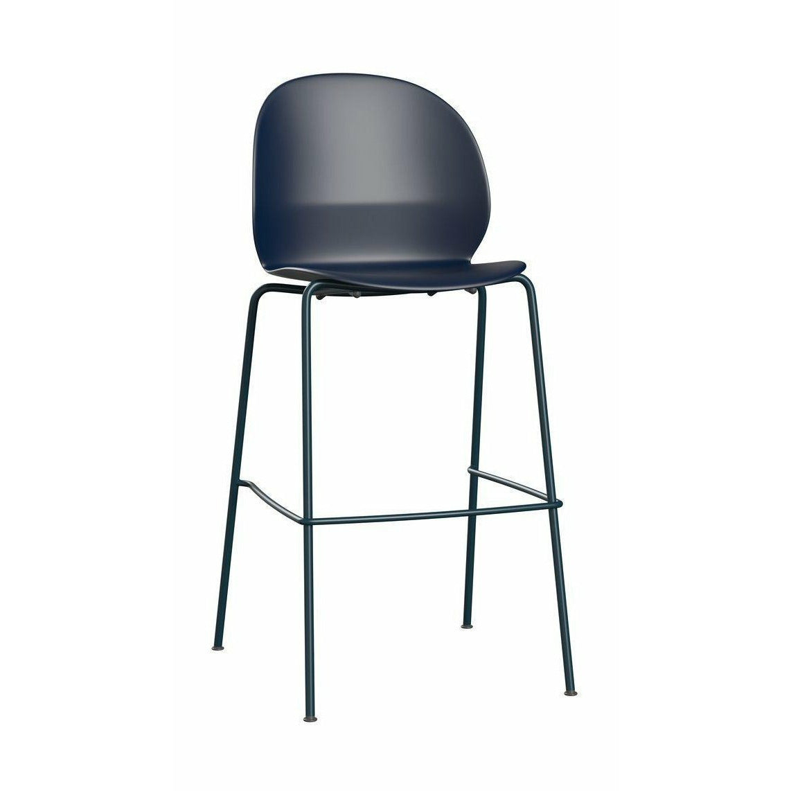 Fritz Hansen N02 Recycler le tabouret de bar haut, bleu foncé / bleu foncé