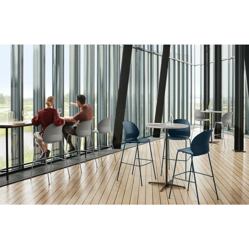 Fritz Hansen N02 Recycle High Bar Stool, Dunkelblau/Dunkelblau