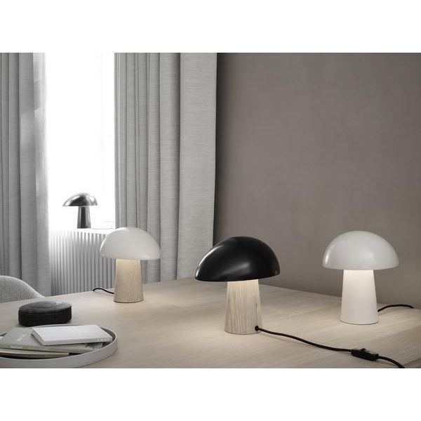 Lámpara de mesa de búho nocturno Fritz Hansen, blanco ahumado