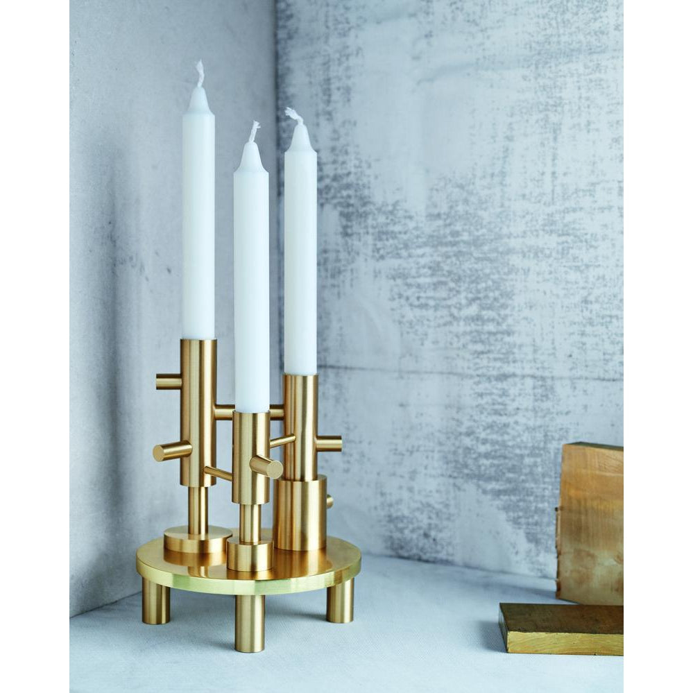 [product_category]-Fritz Hansen Objects Candle Holder Brass ø16 Cm-Fritz Hansen-5704890400906-840090-FRI-2