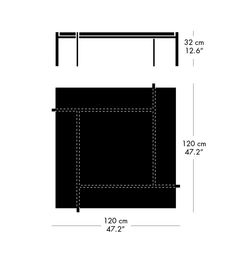 [product_category]-Fritz Hansen Pk61 A Coffee Table 120 Cm, Glass-Fritz Hansen-PK61A-Stahl-Glas-FRI-7