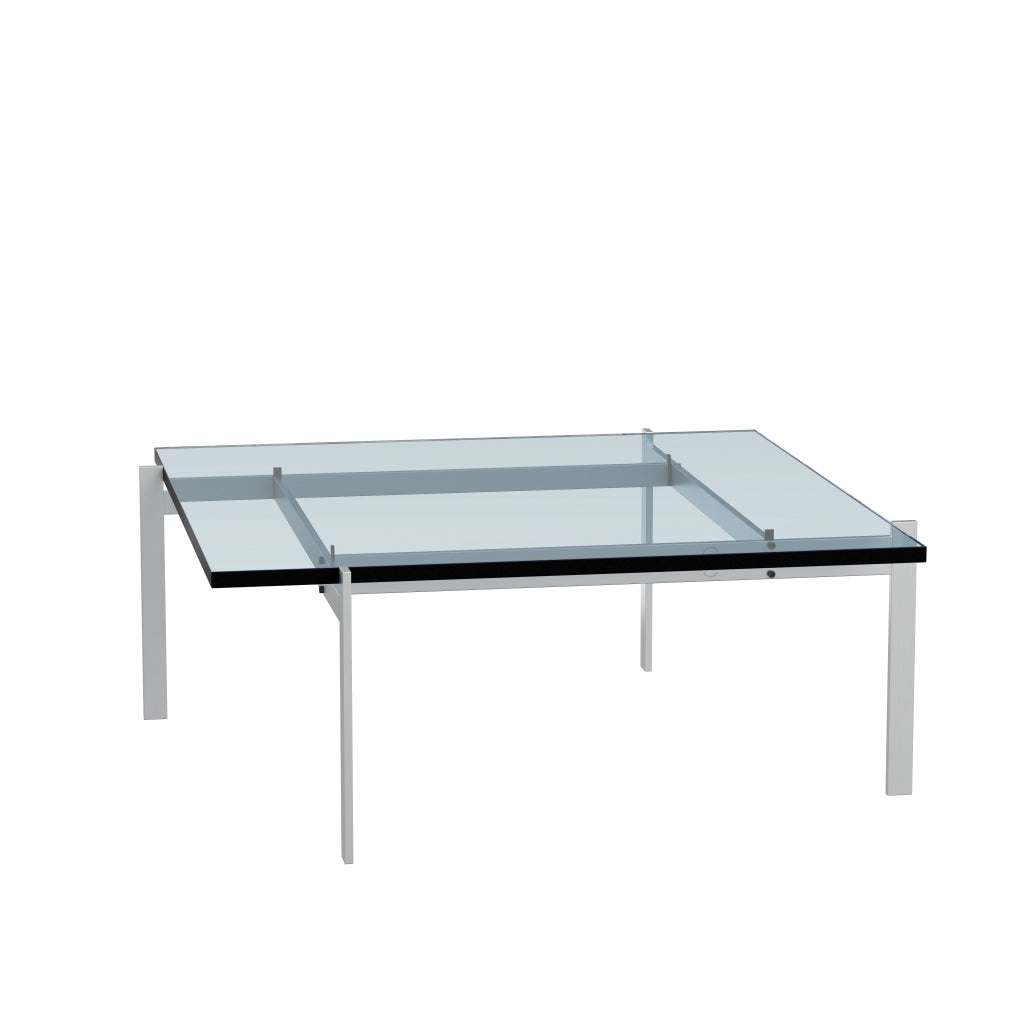 [product_category]-Fritz Hansen Pk61 Coffee Table 80 Cm, Glass-Fritz Hansen-PK61-Stahl-Glas-FRI-2