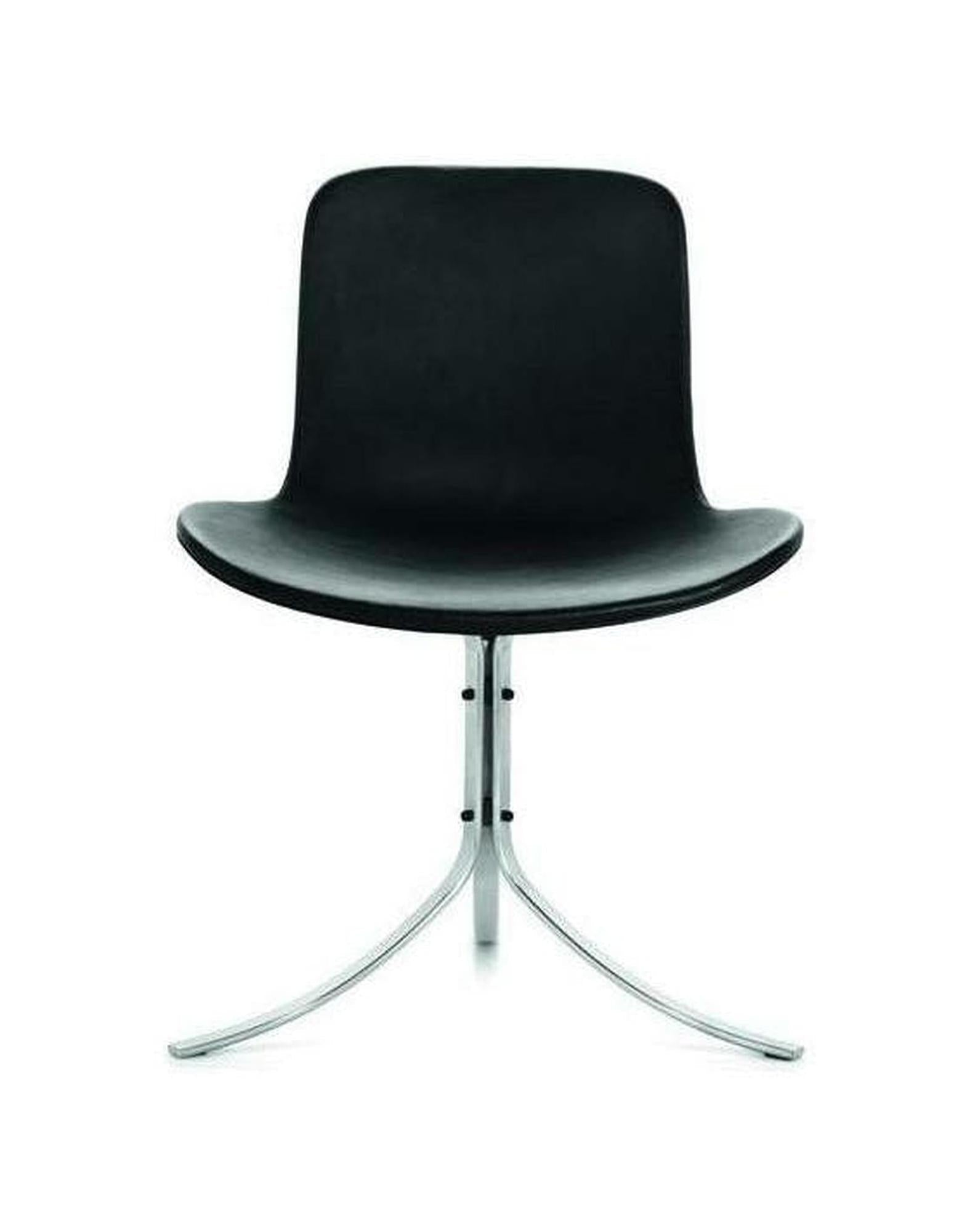 [product_category]-Fritz Hansen Pk9 Chair, Black-Fritz Hansen-PK9-BLACK-AURA-FRI-1