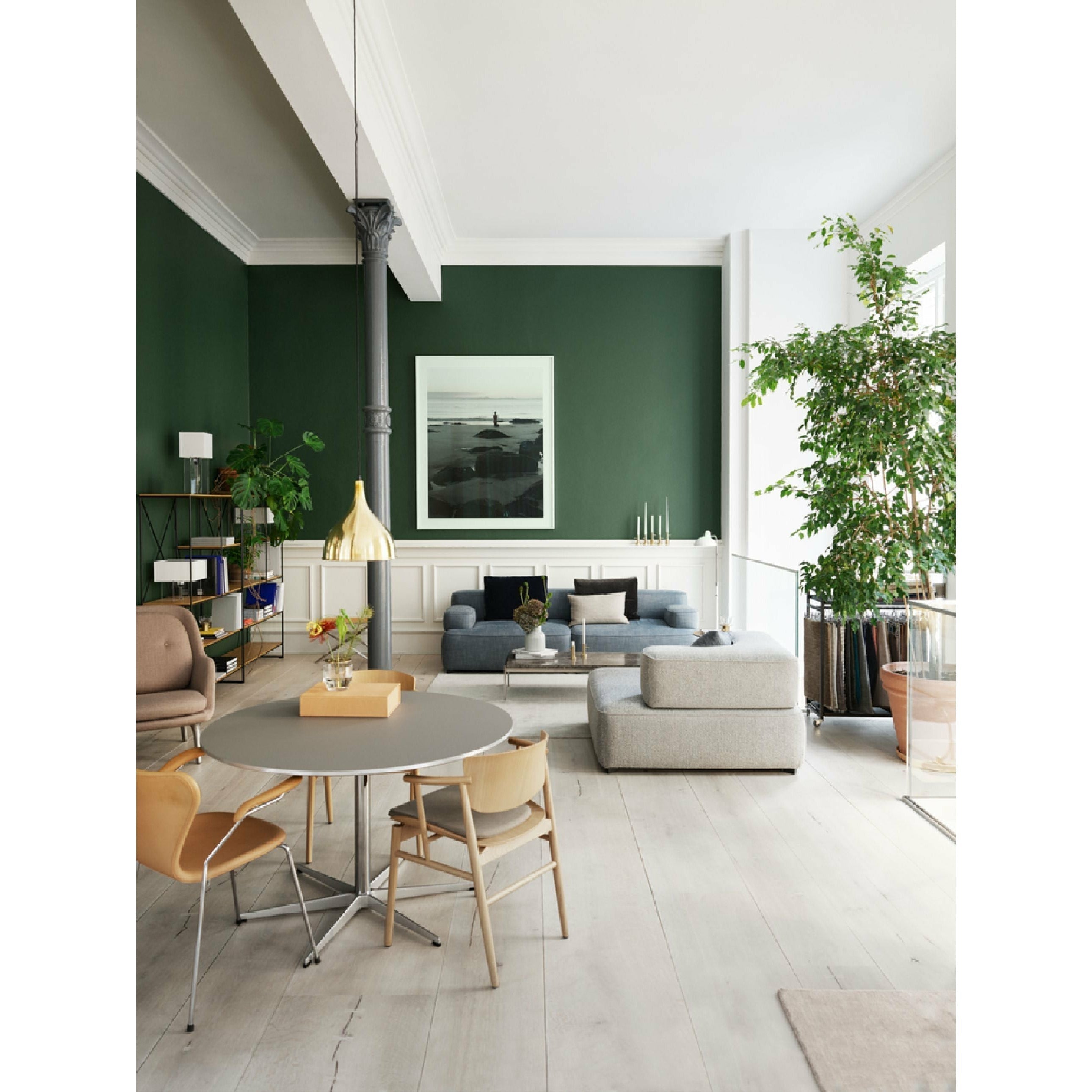 [product_category]-Fritz Hansen Pl240 3 Alphabet 2 Seater Sofa Christianshavn, Grey-Fritz Hansen-PL240-3-CHRIS-1173-FRI-7