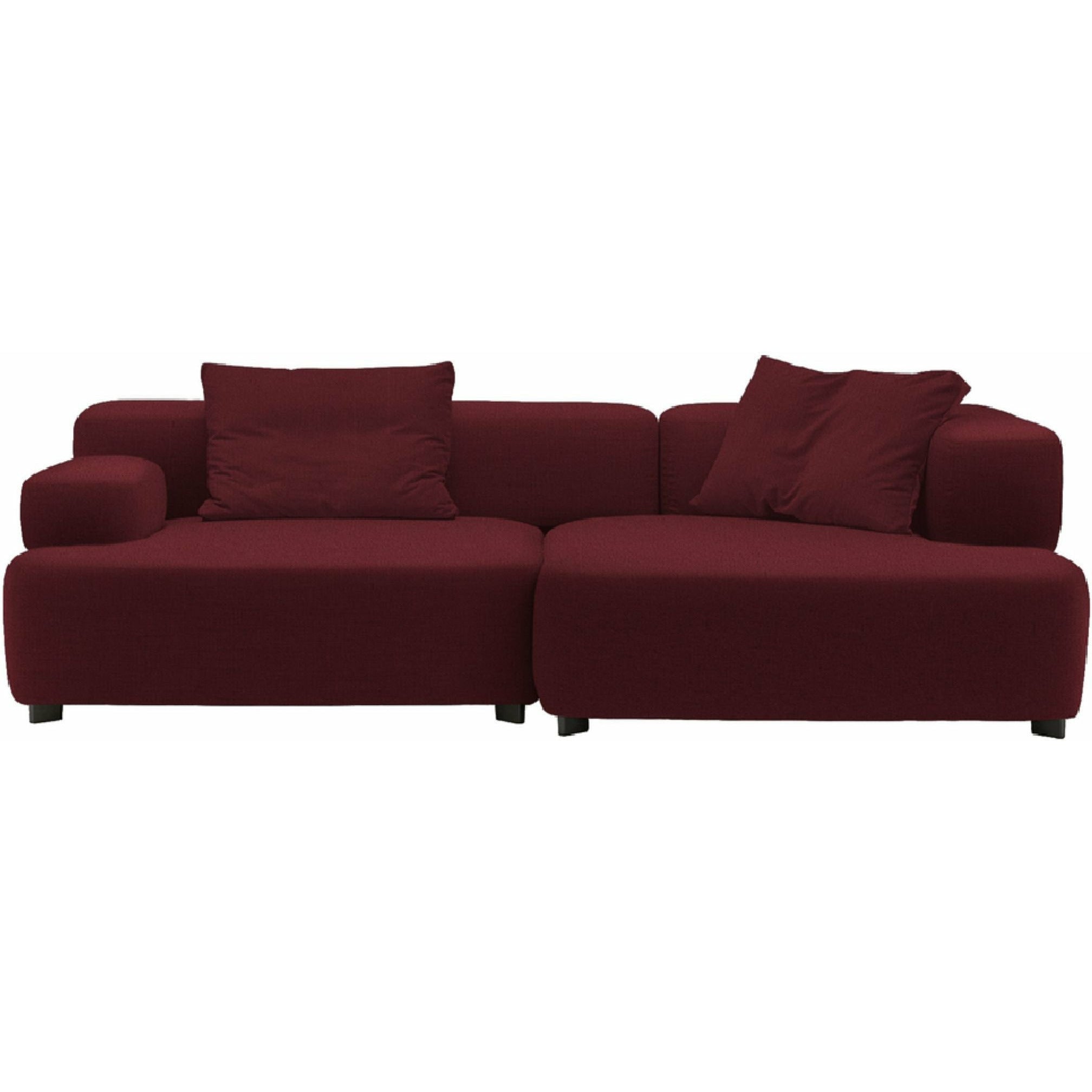 [product_category]-Fritz Hansen Pl240 3 Alphabet 2 Seater Sofa Christianshavn, Red Uni-Fritz Hansen-PL240-3-CHRIS-1140-FRI-1