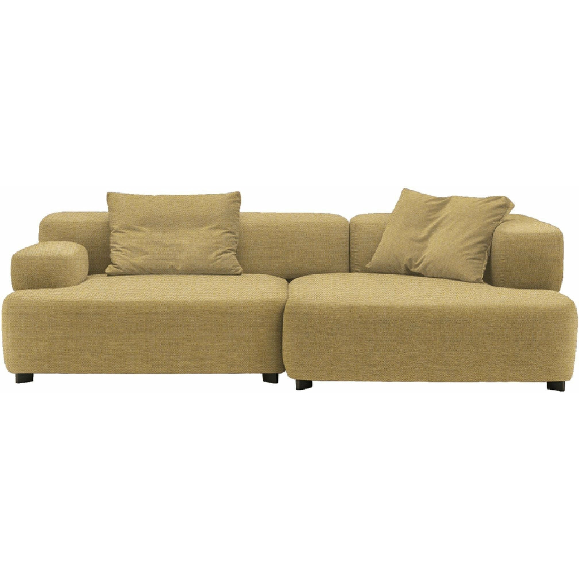 [product_category]-Fritz Hansen Pl240 3 Alphabet 2 Seater Sofa Christianshavn, Yellow-Fritz Hansen-PL240-3-CHRIS-1110-FRI-1