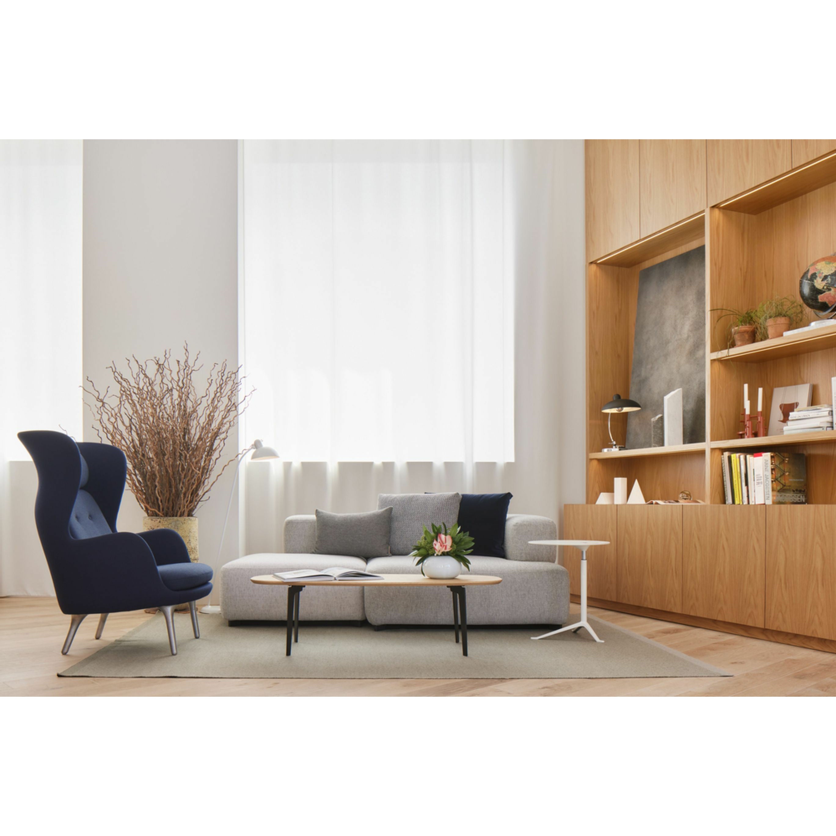 [product_category]-Fritz Hansen Pl240 4 Alphabet 2 Seater Sofa Christianshavn, Black Uni-Fritz Hansen-PL240-4-CHRIS-1175-FRI-8