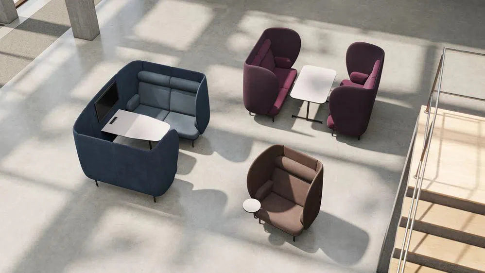 Fritz Hansen Plenum Cabin Sofá de 4 plazas, amarillo dorado re-lana/safron