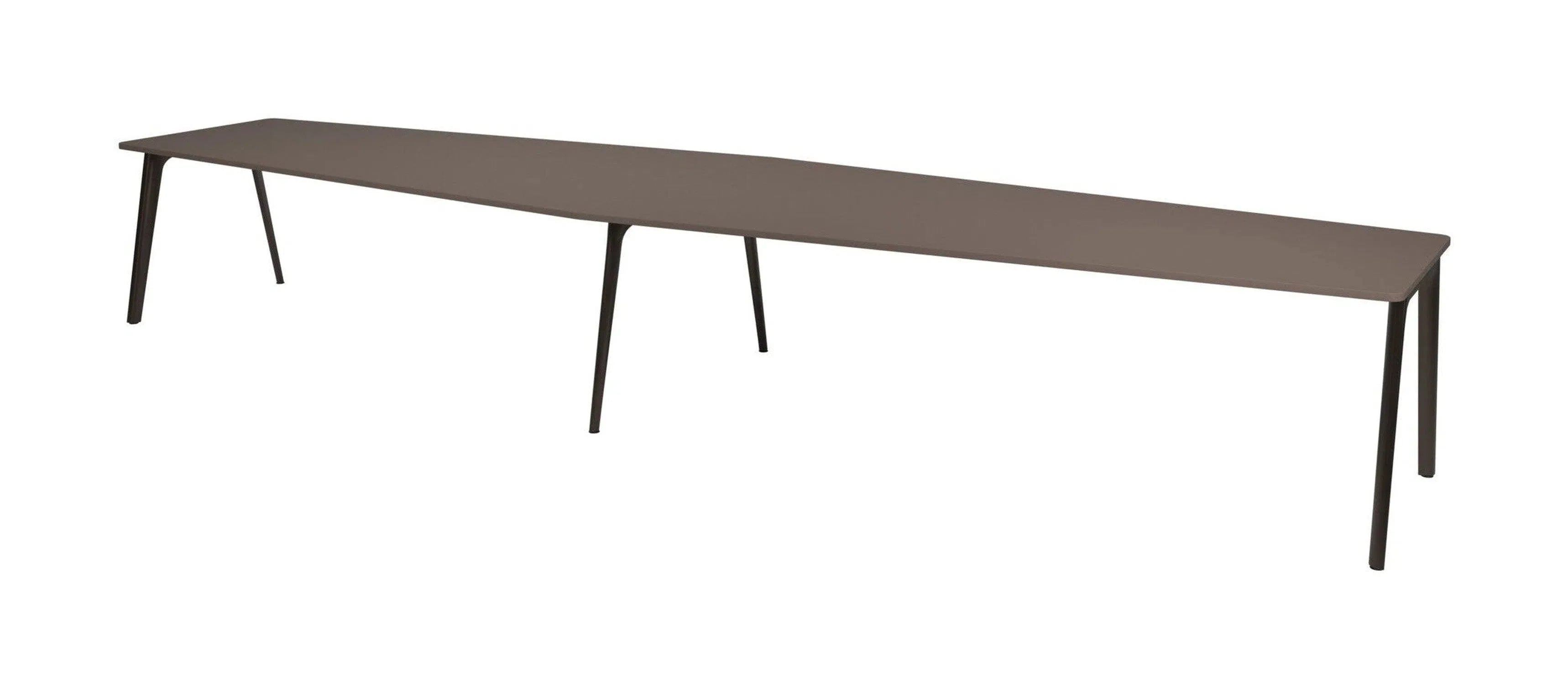 Fritz Hansen Pluralis Tabla 480x120 cm, bronce marrón/gris de lava