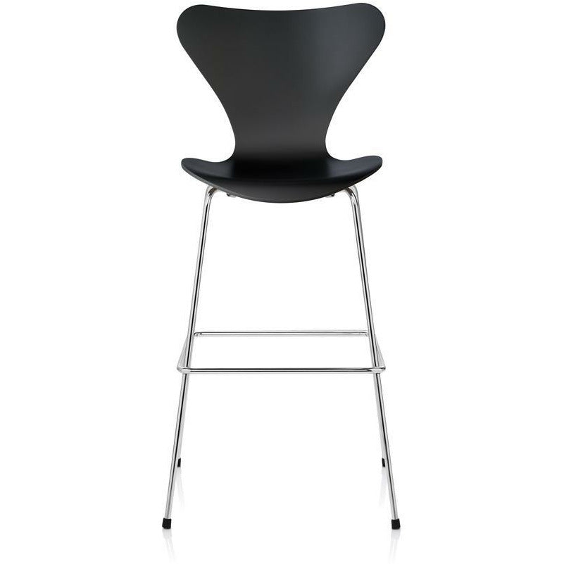 [product_category]-Fritz Hansen Serie 7 Bar Stool 76 Cm, Black-Fritz Hansen-3197-195-FRI-1