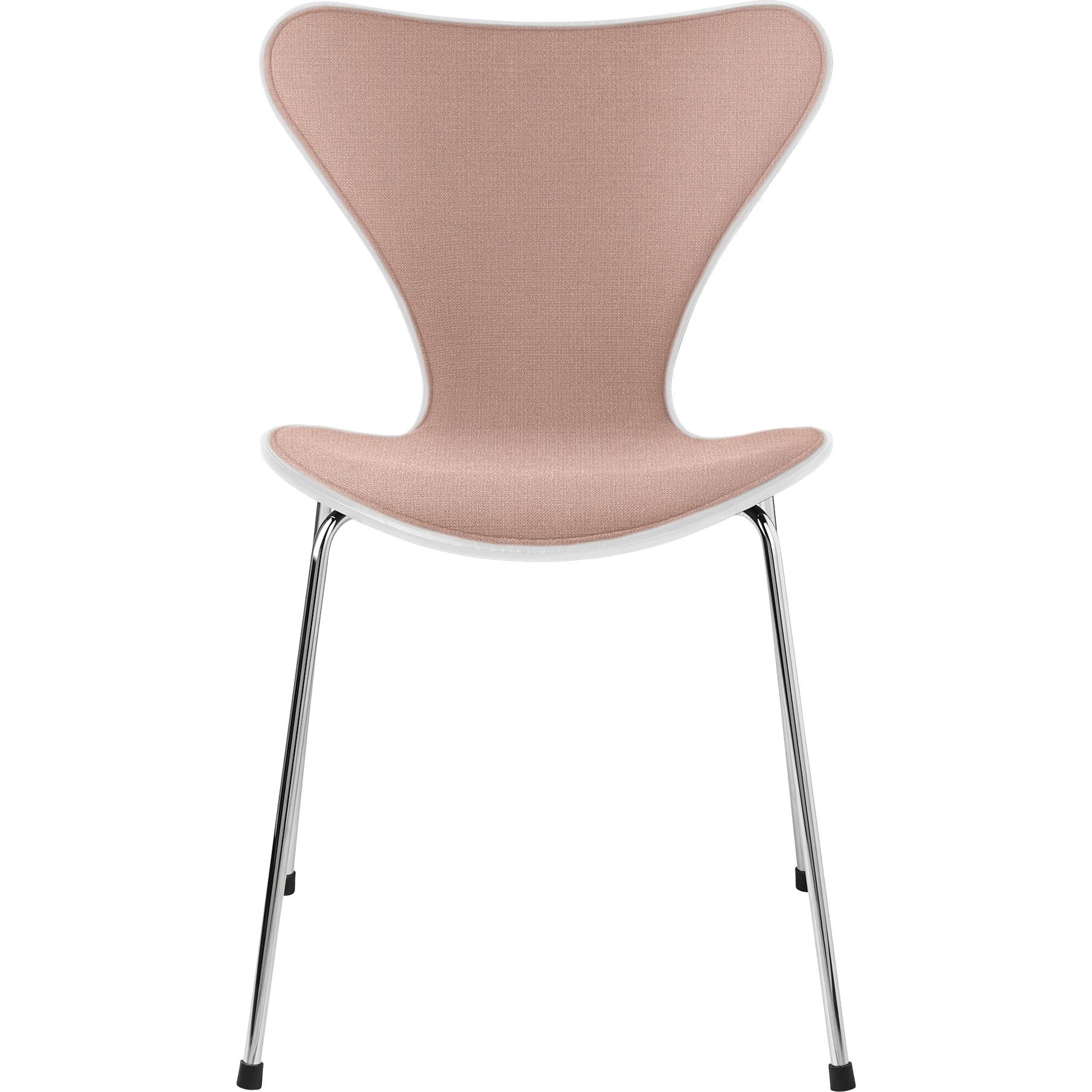 [product_category]-Fritz Hansen Series 7 Chair Front Upholstery Fabric, White/Pink-Fritz Hansen-3107-FroUph-White-Pink-FRI-1
